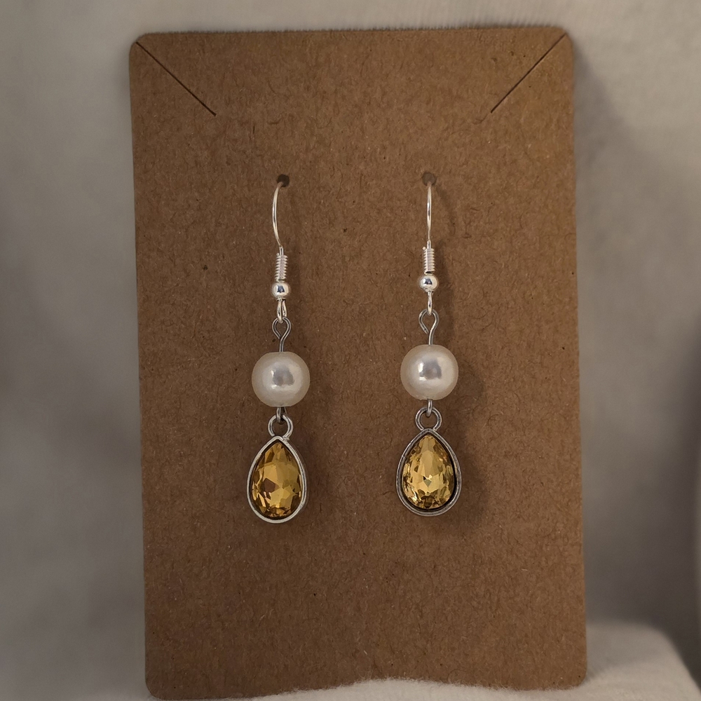 November Birthstone Drop Earrings